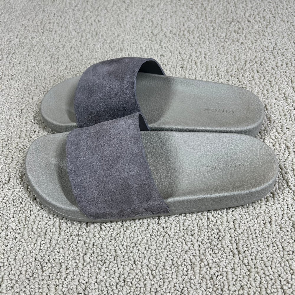 Vince Gray Slide Sandals